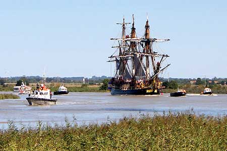 l'Hermione Rochefort vacances en Charente Maritime